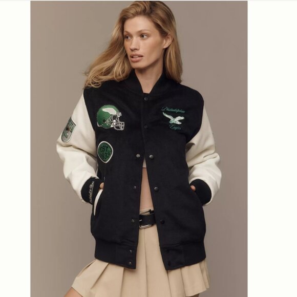Mitchell & Ness Jackets & Blazers - NWT Mitchell & Ness NFL Philadelphia Eagles Varsity Jacket